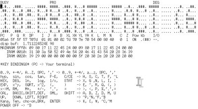 PC1450 emulator runnings on Linux/BSD