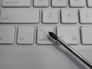 option (alt) key on MacBook